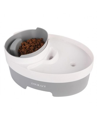 105oz/3.0L Automatic Cat Water Fountain Dog Water Dispenser with food bowl for Cats, Dogs